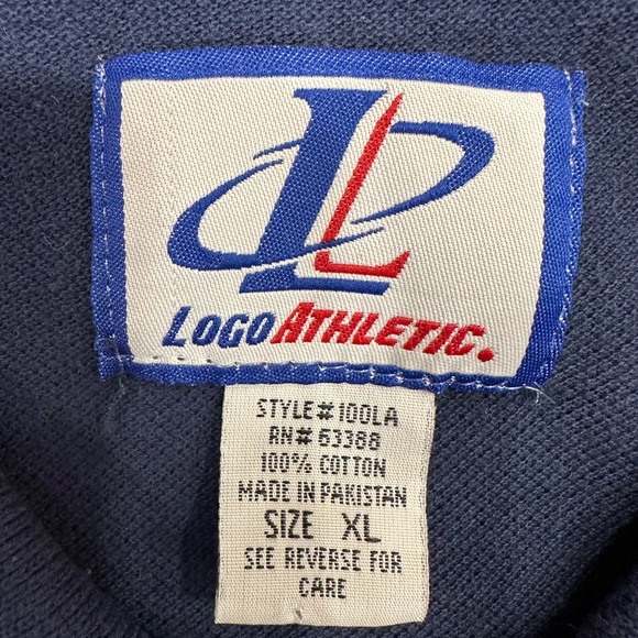 TITANS AFC CHAMPS SUPERBOWL XXXIV NAVY COTTON POLO WITH TITANS LOGO - Picture 6 of 6